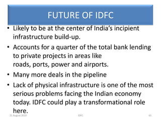 PERFORMANCE OF IDFC20 August 2010IDFC28