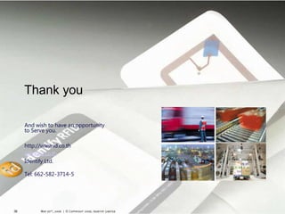 Thank you

     And wish to have an opportunity
     to Serve you.

     http://www.id.co.th
     sale@id.co.th
     Identify Ltd.

     Tel: 662-582-3714-5




38
 