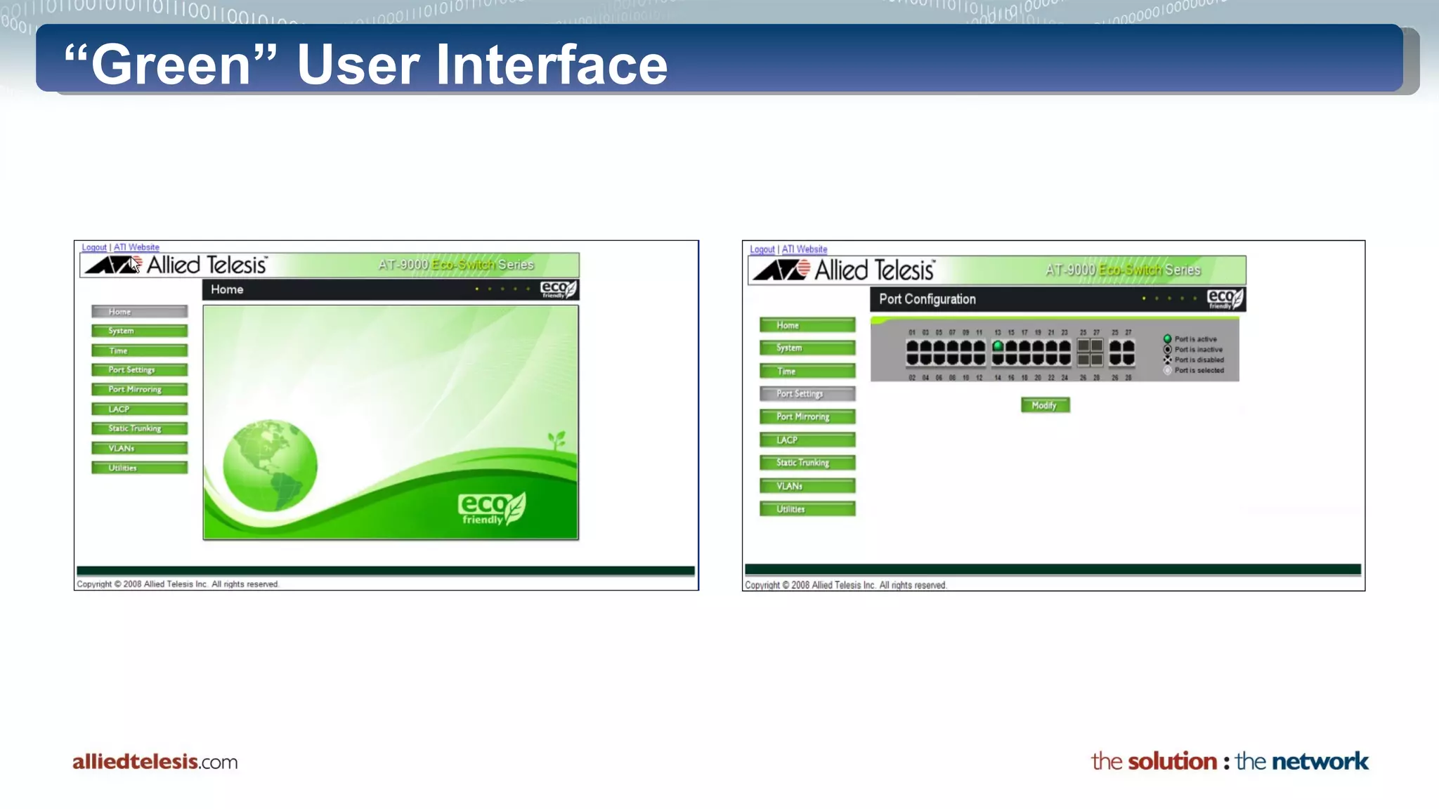 “ Green” User Interface 