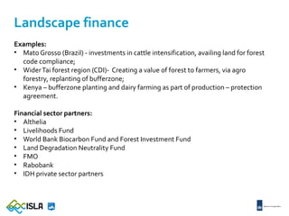 Idh initiative for sustainable landscapes