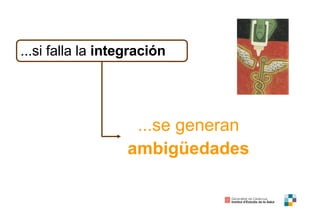 ...si falla la  integración ...se generan  ambigüedades 