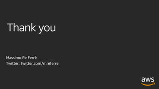 Thank you
Massimo Re Ferrè
Twitter: twitter.com/mreferre
 