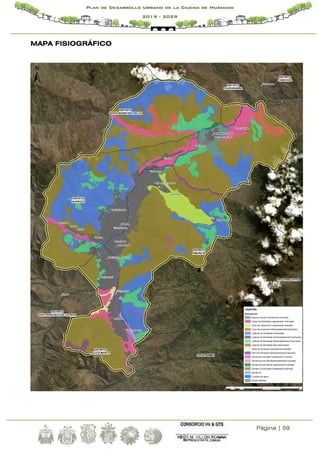 Página | 59
Plan de Desarrollo Urbano de la Ciudad de Huánuco
2019 - 2029
MAPA FISIOGRÁFICO
 