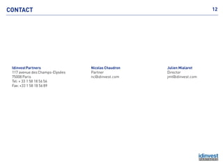 IDINVEST PARTNERS - GREENTECHCBA