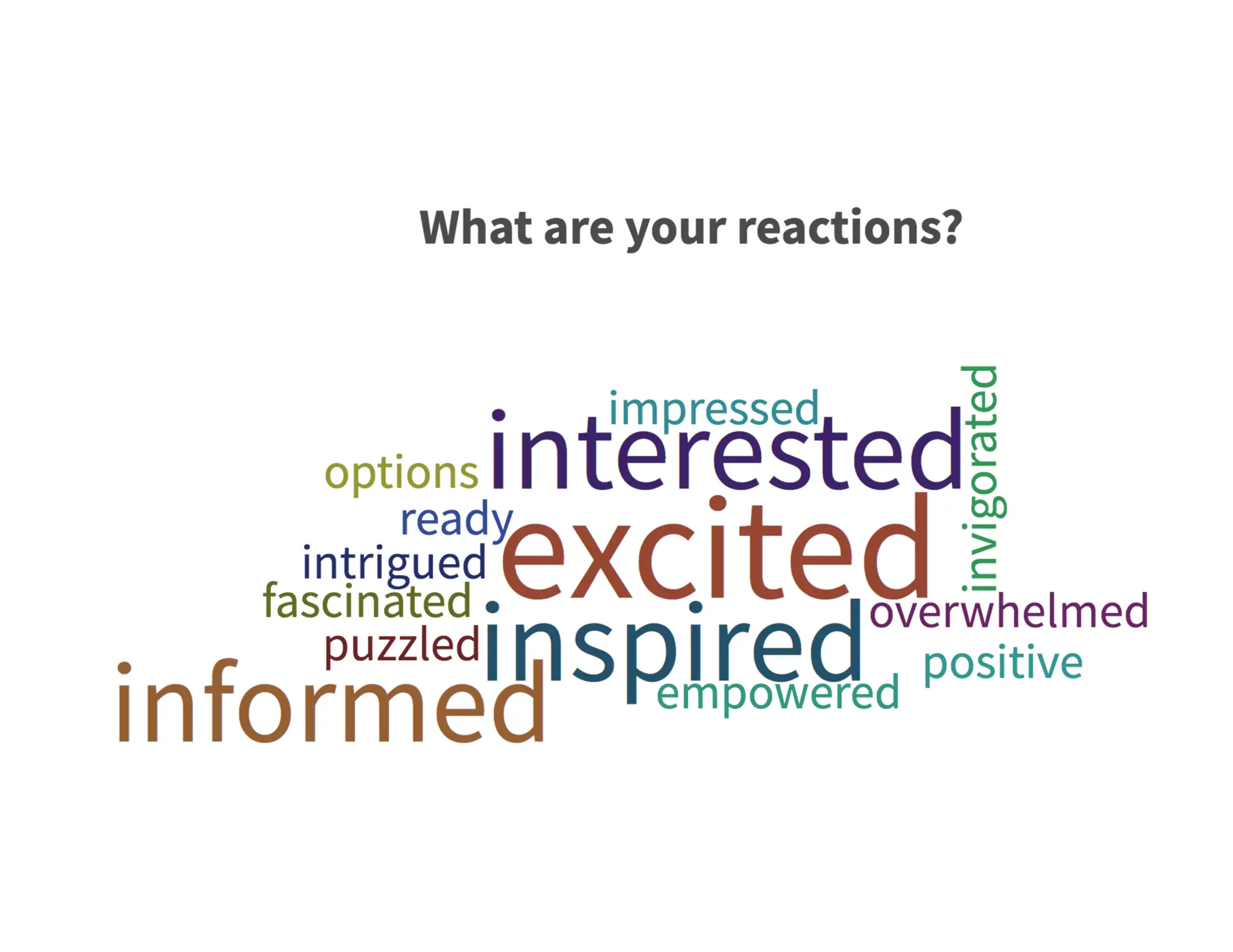 Word Cloud Responses
 