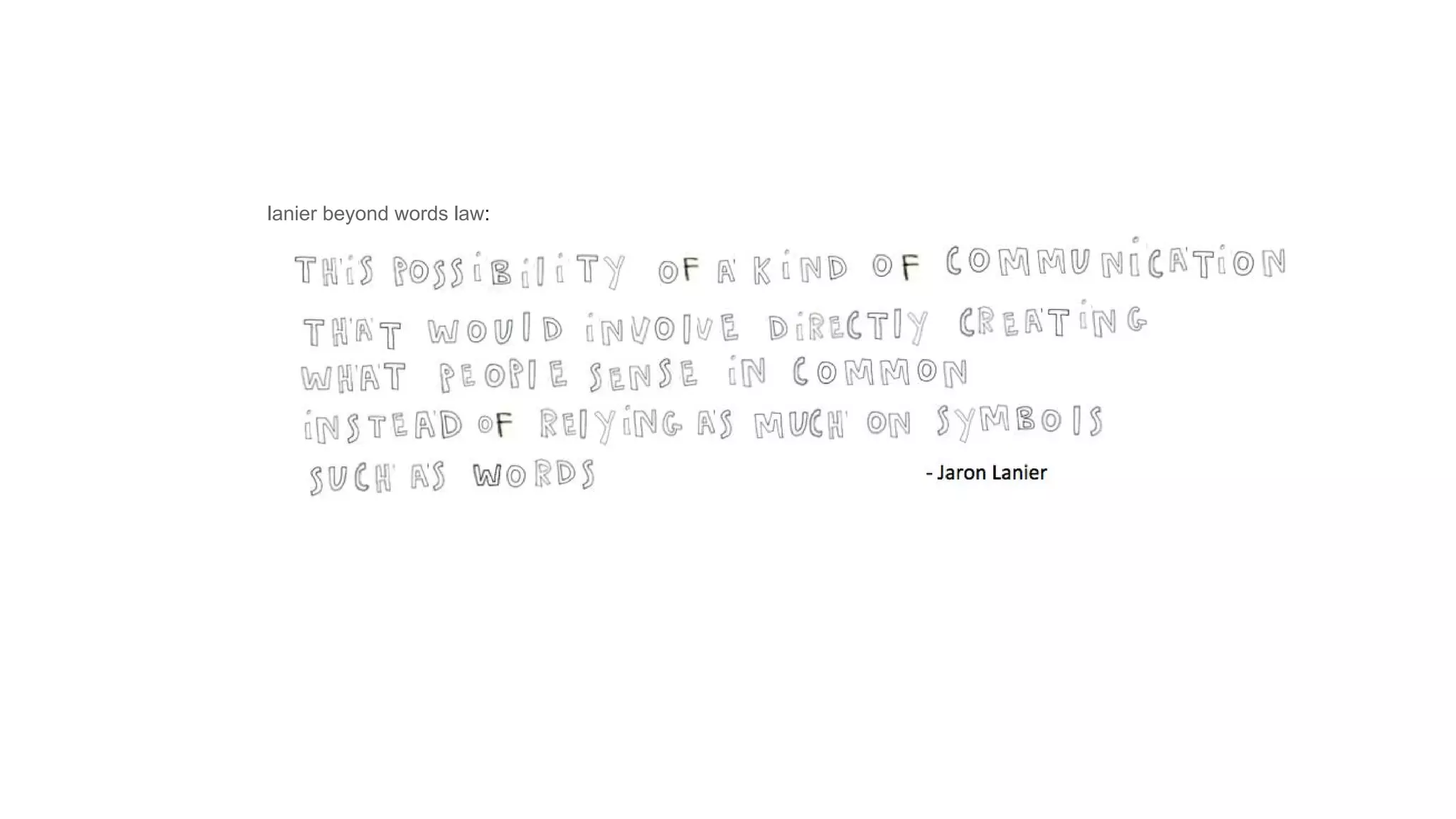 lanier beyond words law:
 