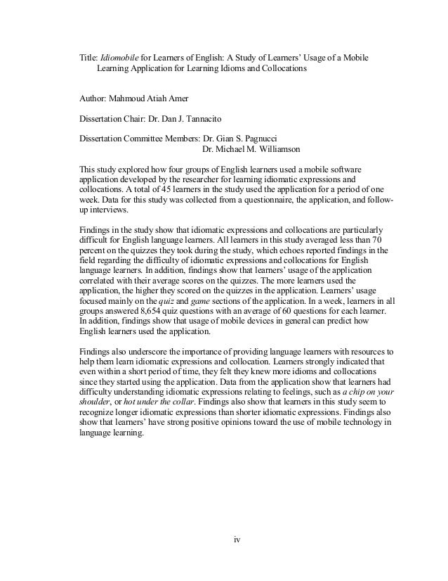 Dissertation english language teaching