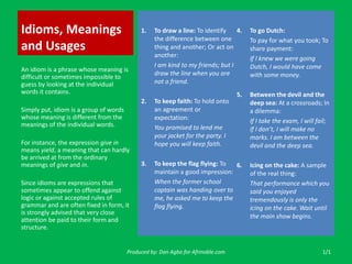 Idioms | PPT