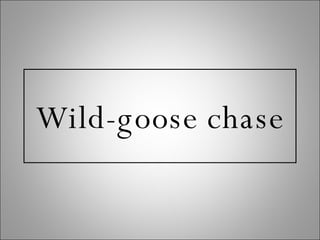 Wild-goose chase 