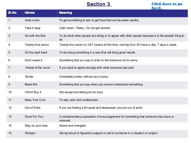 Idioms Idioms