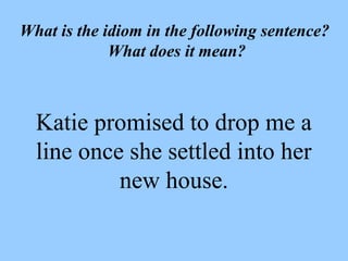 Idioms For Fourth Graders