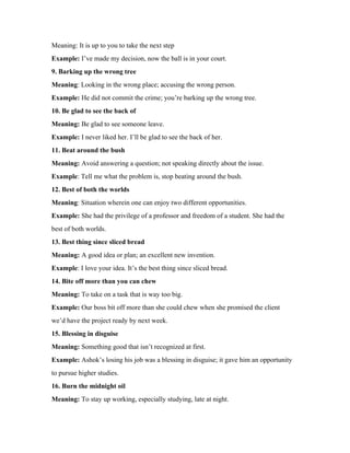 idioms.docx spoken english chunks / pre. | PDF