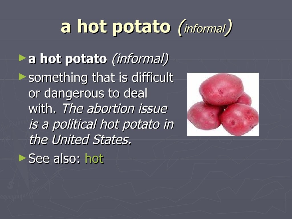 Idioms About Potatoes