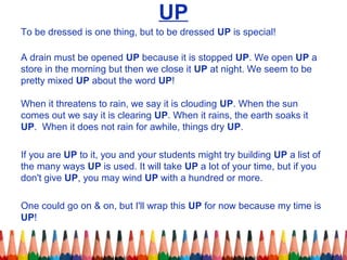 Up Sentences Fun With Idioms, Collocations & Phrasal Verbs | PPT
