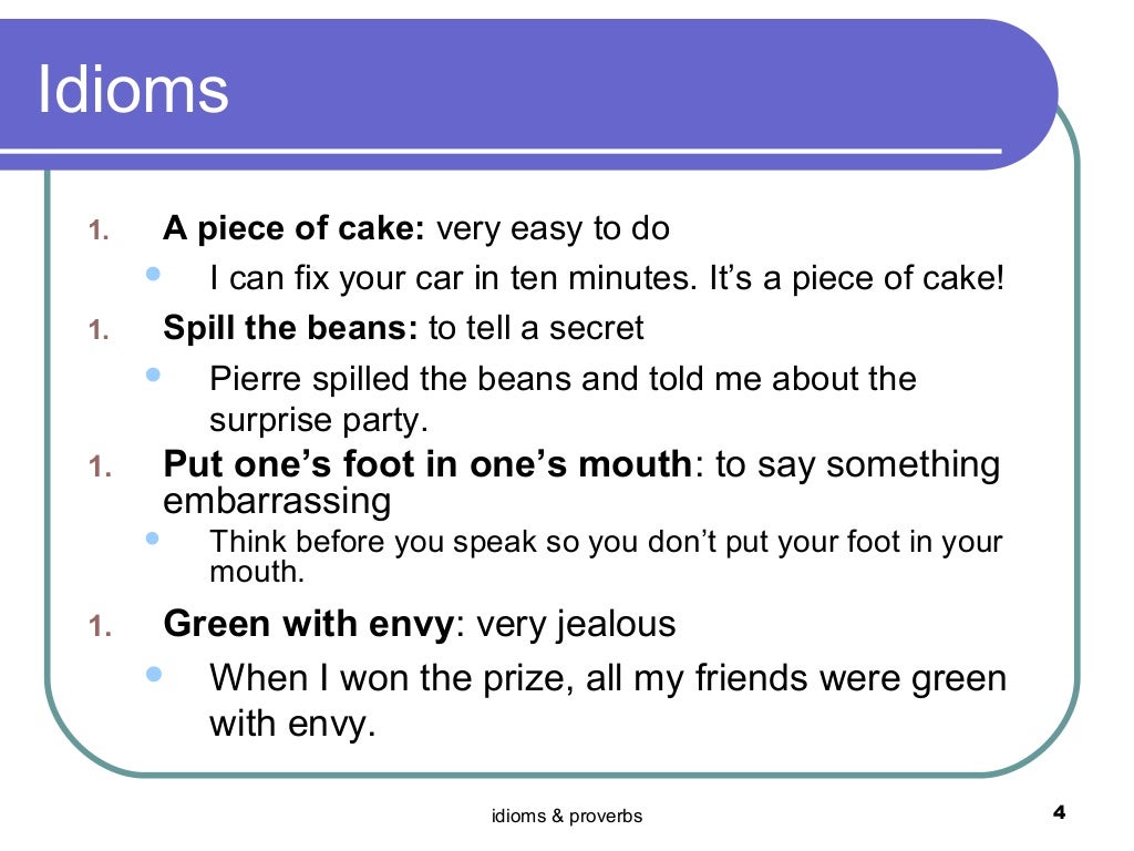 Idioms Proverbs 5th
