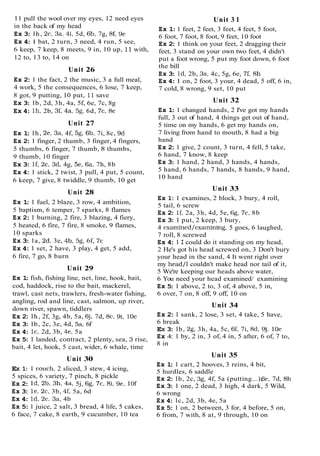 11 pull the wool over my eyes, 12 need eyes
in the back of my head
Ex 3
: lh, 2c, 3a, 4i, 5d, 6b, 7g, 8f, 9e
Ex 4
:1 bat, 2 turn, 3 need, 4 run, 5 see,
6 keep, 7 keep, 8 meets, 9 in, 10 up, 11with,
12 to, 13 to, 14 on
Unit 26
Ex 2
:1 the fact, 2 the music, 3 a full meal,
4 work, 5 the consequences, 6 lose, 7 keep,
8 got, 9 putting, 10 put, 11save
Ex 3
: lb, 2d, 3h, 4a, 5f, 6e, 7c, 8g
Ex 4
: lh, 2b, 3f, 4a, 58, 6d, 7c, 8e
Unit 27
Ex 1
: lh, 2e, 3a, 4f, 5g, 6b, 7i, 8c, 9d
Ex 2
:1 finger, 2 thumb, 3 finger, 4 fingers,
5 thumbs, 6 finger, 7 thumb, 8 thumbs,
9 thumb, 10 finger
Ex 3
: If, 2c, 3d, 4g, 5e, 6a, 7h, 8b
Ex 4
:1 stick, 2 twist, 3 pull, 4 put, 5 count,
6 keep, 7 give, 8 twiddle, 9 thumb, 10 get
Unit 28
Ex 1
:1 fuel, 2 blaze, 3 row, 4 ambition,
5 baptism, 6 temper, 7 sparks, 8 flames
Ex 2
:1 burning, 2 fire, 3 blazing, 4 fiery,
5 heated, 6 fire, 7 fire, 8 smoke, 9 flames,
10 sparks
Ex 3
: la, 2d, 3e, 4b, 58, 6f, 7c
Ex 4
:1 set, 2 have, 3 play, 4 get, 5 add,
6 fire, 7 go, 8 burn
Unit 29
Ex 1
:fish, fishing line, net, line, hook, bait,
cod, haddock, rise to the bait, mackerel,
trawl, cast nets, trawlers, fresh-water fishing,
angling, rod and line, cast, salmon, up river,
down river, spawn, tiddlers
Ex 2
: lh, 2f, 3g, 4b, 5a, 6j, 7d, 8c, 9i, 10e
Ex 3
: lb, 2c, 3e, 4d, 5a, 6f
Ex 4
: lc, 2d, 3b, 4e, 5a
Ex 5
:1 landed, contract, 2 plenty, sea, 3 rise,
bait, 4 let, hook, 5 cast, wider, 6 whale, time
Unit 30
EX 1: 1 couch, 2 sliced, 3 stew, 4 icing,
5 spices, 6 variety, 7 pinch, 8 pickle
Ex 2
: Id, 2b, 3h, 4a, 5j, 68, 7c, 8i, 9e, 10f
Ex 3
: le, 2c, 3b, 4f, 5a, 6d
Ex 4
: Id, 2c, 3a, 4b
Ex 5
:1 juice, 2 salt, 3 bread, 4 life, 5 cakes,
6 face, 7 cake, 8 earth, 9 cucumber, 10 tea
Unit 3 1
Ex 1
:1 feet, 2 feet, 3 feet, 4 feet, 5 foot,
6 foot, 7 foot, 8 foot, 9 feet, 10 foot
Ex 2
:1 think on your feet, 2 dragging their
feet, 3 stand on your own two feet, 4 didn't
put a foot wrong, 5 put my foot down, 6 foot
the bill
Ex 3
: Id, 2b, 3a, 4c, 5g, 6e, 7f, 8h
Ex 4
:1 on, 2 foot, 3 your, 4 dead, 5 off, 6 in,
7 cold, 8 wrong, 9 set, 10 put
Unit 32
Ex 1
:1 changed hands, 2 I've got my hands
full, 3 out of hand, 4 things get out of hand,
5 time on my hands, 6 get my hands on,
7 living from hand to mouth, 8 had a big
hand
Ex 2
:1 give, 2 count, 3 turn, 4 fell, 5 take,
6 hand, 7 know, 8 keep
Ex 3
: 1 hand, 2 hand, 3 hands, 4 hands,
5 hand, 6 hands, 7 hands, 8 hands, 9 hand,
10 hand
Unit 33
Ex 1: 1 examines, 2 block, 3 bury, 4 roll,
5 tail, 6 screw
Ex 2
: If, 2a, 3h, 4d, 5e, 6g, 7c, 8b
Ex 3
: 1 put, 2 keep, 3 bury,
4 examined/examining, 5 goes, 6 laughed,
7 roll, 8 screwed
Ex 4
:1 I could do it standing on my head,
2 He's got his head screwed on, 3 Don't bury
your head in the sand, 4 It went right over
my head/I couldn't make head nor tail of it,
5 We're keeping our heads above water,
6 You need your head examined/ examining
Ex 5
:1 above, 2 to, 3 of, 4 above, 5 in,
6 over, 7 on, 8 off, 9 off, 10 on
Unit 34
Ex 2
:1 sank, 2 lose, 3 set, 4 take, 5 have,
6 break
EX 3
: lb, 2g, 3h, 4a, 5c, 6f, 7i, 8d, 9j, 10e
Ex 4: 1 by, 2 in, 3 of, 4 in, 5 after, 6 of, 7 to,
8 in
Unit 35
Ex 1
:1 cart, 2 hooves, 3 reins, 4 bit,
5 hurdles, 6 saddle
Ex 2
: lb, 2c, 3g, 4f, 5a (putting...),6e, 7d, 8h
Ex 3
: 1 one, 2 dead, 3 high, 4 dark, 5 Wild,
6 wrong
Ex 4
: lc, 2d, 3b, 4e, 5a
Ex 5
:1 on, 2 between, 3 for, 4 before, 5 on,
6 from, 7 with, 8 at, 9 through, 10 on
 