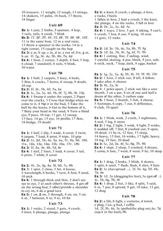 10 trousers, 11 weight, 12 tough, 13 strings,
14 shakers, 15 palm, 16 buck, 17 throw,
18 finger
Unit 69
EX 1
:1 jam, 2 limbo, 3 spanner, 4 hop,
5 rails, rails, 6 creek, 7 blink
EX 2
: IT, 2F, 3T, 4T, 5T, 6F, 7F, 8F, 9F, 10T,
11in the same boat, 12 in a real state,
13 threw a spanner in the works, 14 in a
tight corner, 15 caught on the hop
Ex 3
: a at, b up, c in, d in, e out of, fin, g at,
h on If, 2g, 3c, 4e, 5h, 6b, 7a, 8d
Ex 4:1 boat, 2 corner, 3 depth, 4 foot, 5 hop,
6 cloud, 7 standstill, 8 rails, 9 blink,
10 water
Unit 70
Ex 1
:1 bull, 2 carpets, 3 bury, 4 buds,
5 flow, 6 cracks, 7 horns, 8 sweep, 9 doubt,
10 nip
Ex 2
: If, 2c, 3b, 4d, 5a, 6e
Ex 3
: lc, 2a, 3e, 4d, 5b, 6f, 7j, 8h, 9i, log
Ex 4
:1 Sweep it under the carpet, 2 Paper
over the cracks, 3 Cross that bridge when we
come to it, 4 Nip it in the bud, 5 Take the
bull by the horns, 6 Get to the bottom of it,
7 Bury your head in the sand, 8 Turn a blind
eye, 9 pass, 10 nip, 11 get, 12 sweep,
13 face, 14 go, 15 eye, 16 profile, 17 flow,
18 bridge, 19 doubt
Unit 71
Ex 1
:1 leaf, 2 dip, 3 wade, 4 cover, 5 twist,
6 jargon, 7 load, 8 print, 9 tripe, 10 grip
Ex 2
: lc, 2d, 3b, 4a, 5a, 6a, 7c, 8a, 9d, 10d,
l l a , 12a, 13a, 14a, 15b, 16a, 17c, 18b
Ex 3
: If, 2a, 3e, 4b, 5d, 6c
Ex 4
: 1 leaf, 2 lines, 3 load, 4 cover, 5 tail,
6 print, 7 while, 8 cover
Unit 72
Ex 2
: lb, 2e, 38, 4a, 5f, 6d, 7c, 8h
Ex 3: 1 spot, 2 close, 3 hit, 4 house,
5 wavelength, 6 books, 7 turn, 8 foot, 9 need,
10 pick
Ex 4
: 1 through thick and thin, 2 don't see
eye to eye, 3 at each other's throats, 4 got off
on the wrong foot, 5 offer/provide a shoulder
to cry on, 6 do a good turn
Ex 5
:1 on, 2 on, 3 through, 4 on, on, 5 on,
6 at, 7 between, 8 in, 9 to, 10 for
Unit 73
Ex 1
: 1 rocks, 2 stand, 3 guts, 4 crush,
5 knot, 6 plunge, plunge, plunge
Ex 2
:a knot, b crush, c plunge, d love,
e rocks, f heels
1 fallen in love, 2 had a crush, 3 the knot,
the plunge, 4 on the rocks, 5 fall in love
Ex 3: lb, 2c, 3a, 4d. 5e
Ex 4:1 ways, 2 love. 3 got. 4 taking, 5 can't,
6 crush, 7 lost, 8 out, 9 tying. 10 over.
11guts, 12 rocks
Unit 74
Ex 2
: Id, 2e, 3h, 4c, 5a, 6b. 7f, 8g
Ex 3
: Id, 2a, 3h, 4e, 5g, 6f, 7c, 8b
Ex 4:1 cutting, fine, 2 sailing, wind.
3 careful, skating, 4 put, block, 5 just, safe.
6 stick, neck, 7 leap, dark, 8 eggs, basket
Unit 75
Ex 1
: lg, 2c, 3a, 4j, 5h, 6i, 7d, 8f, 9b, 10e
Ex 2
: 1 Join, 2 stick out, 3 tell, 4 follow,
5 take after, 6 choose
Ex 3: lb, 2a, 3c
Ex 4: 1 poles apart, 2 stick out like a sore
thumb, 3 on a par, 4 six of one and half a
dozen of the other, 5 carbon copy
Ex 5
: 1 boat, 2 thumb, 3 fish, 4 cheese.
5 footsteps, 6 copy, 7 out, 8 difference,
9 club, 10 apart
Unit 76
Ex 1
:1 blink, wink, 2 crash, 3 nightmare,
4 nod, 5 log, 6 snore
Ex 2
:1 log, 2 light, 3 wink, 4 light, 5 winks,
6 nodded off, 7 feet, 8 crashed out, 9 open,
10 dead, 11lie in, 12 fast, 13 sleep,
14 heavy, 15 feet, 16 winks, 17 light, heavy,
18 log, 19 fast, 20 dead
Ex 3: le, 2d, 3a, 4f, 5c, 6g, 7b, 8h
Ex 4:1 slept, 2 sleep, 3 crashed, 4 dream,
5 come, 6 lose, 7 went, 8 went, 9 lie, 10 sleep
Unit 77
Ex 1
:1 drag, 2 brake, 3 blink, 4 skates,
5 split, 6 snail, 7 flash, flash, 8 shot, 9 bats
Ex 2
: lc (has spread ...), 2f, 3a, 4g, 5d, 6b,
7h, 8e
Ex 3
: Id, 2e (dragginghis feet),3a (got off ..),
4c, 5b, 6g, 7h, 8f
Ex 4:1 drop, 2 bat, 3 like, 4 split, 5 said,
6 in, 7 put, 8 spread, 9 get, 10 take, 11get,
12 drag
Unit 78
Ex 2
:a life, b light, c curtains, d towel,
e plug, f ice, g bud, f coffin
Id, 2f, 3b, 4a, 5e (pulled the plug on), 6c, 7g
(nip it in the bud), 8h
 