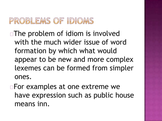 Idioms Presentation PPT idioms-presentation-ppt
