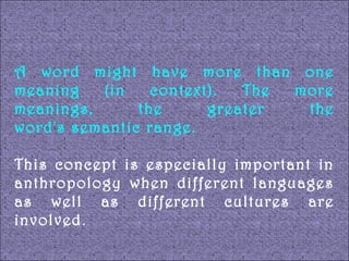 Semantic Range Examples Idiomatic Expressions & Semantic Ranges | PPT