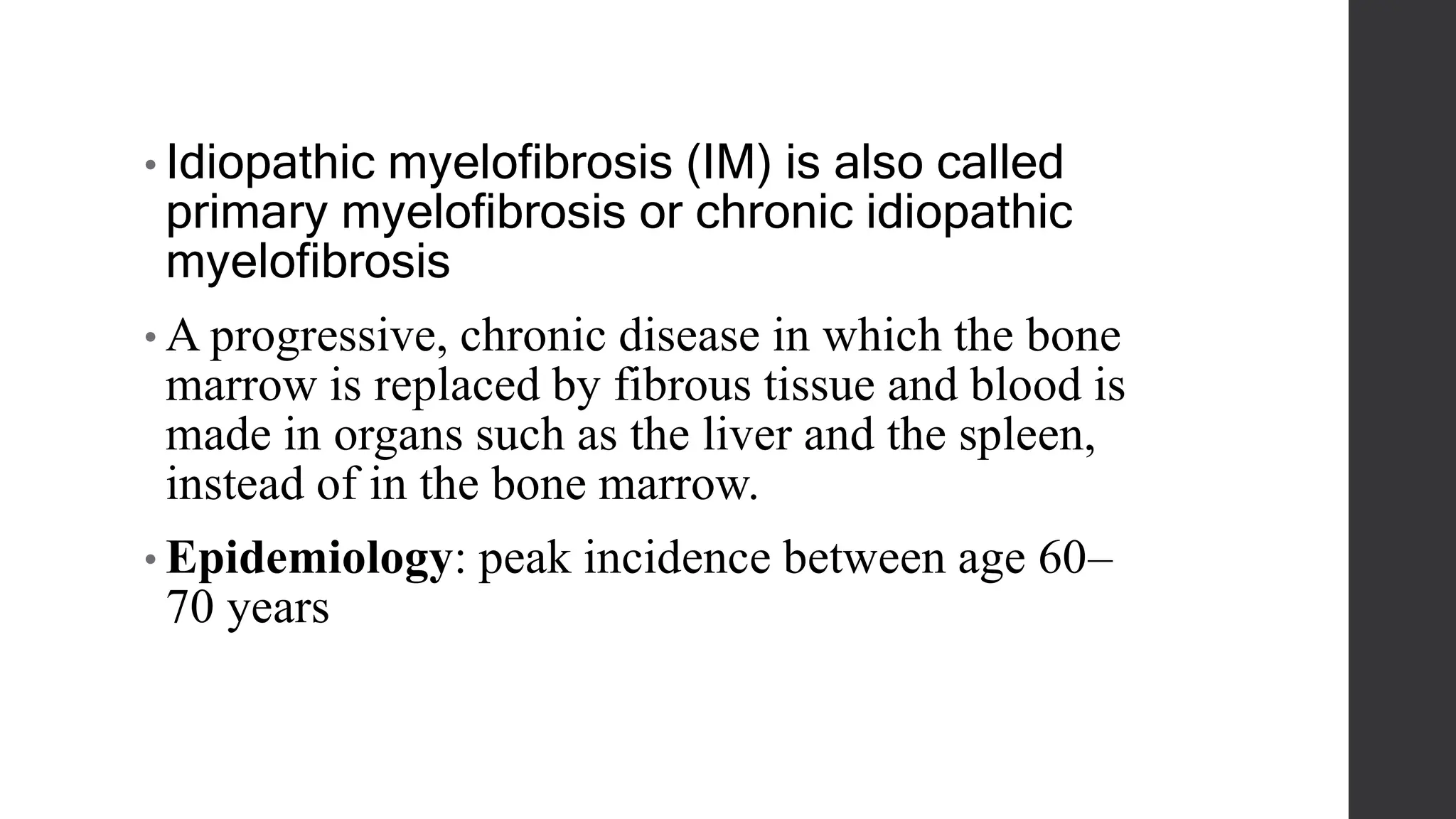 IDIOPATHIC MYELOFIBROSIS Treatment and Management.pptx