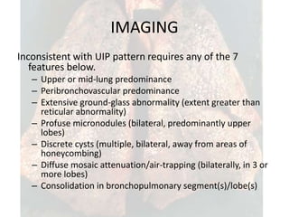 Uip Algorithm Idiopathic pulmonary fibrosis copy | PPTX