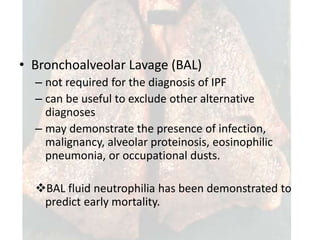 Idiopathic pulmonary fibrosis copy | PPTX