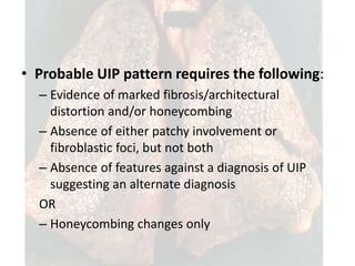 Uip Algorithm Idiopathic pulmonary fibrosis copy | PPTX