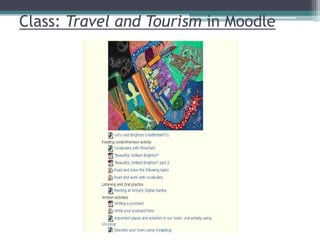 Class: Travel and Tourism in Moodle 