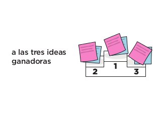 a las tres ideas
ganadoras

2

1

3

 