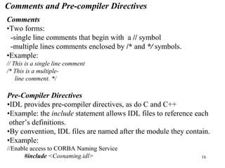 nterface Definition Language (IDL) in middleware technologies. | PDF
