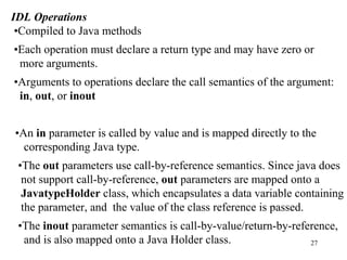 Js Idl Java nterface Definition Language (IDL) in middleware technologies. | PDF