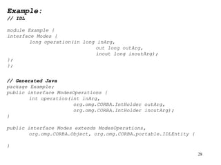 nterface Definition Language (IDL) in middleware technologies. | PDF