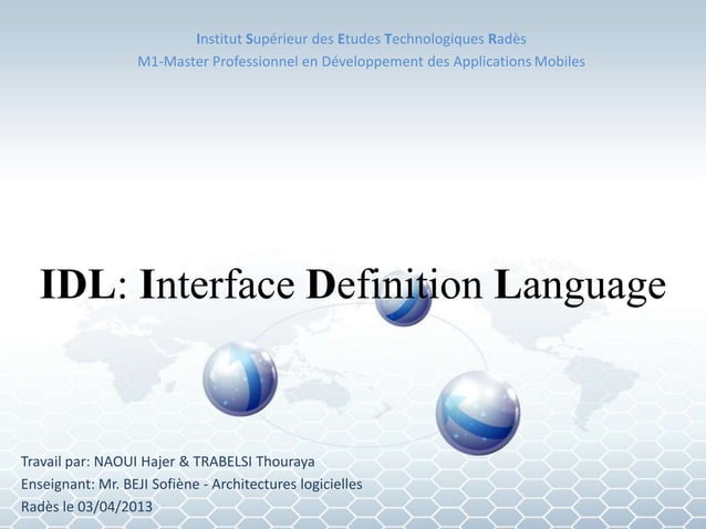 Interface Definition Language