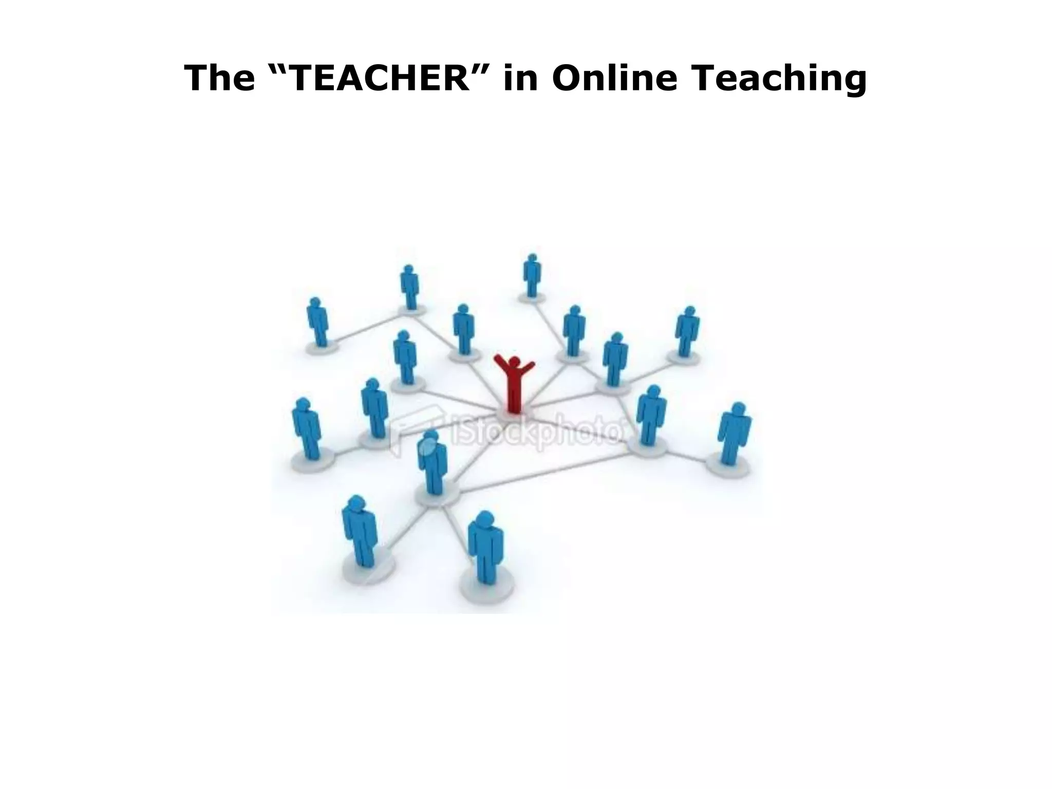 The “TEACHER” in Online Teaching