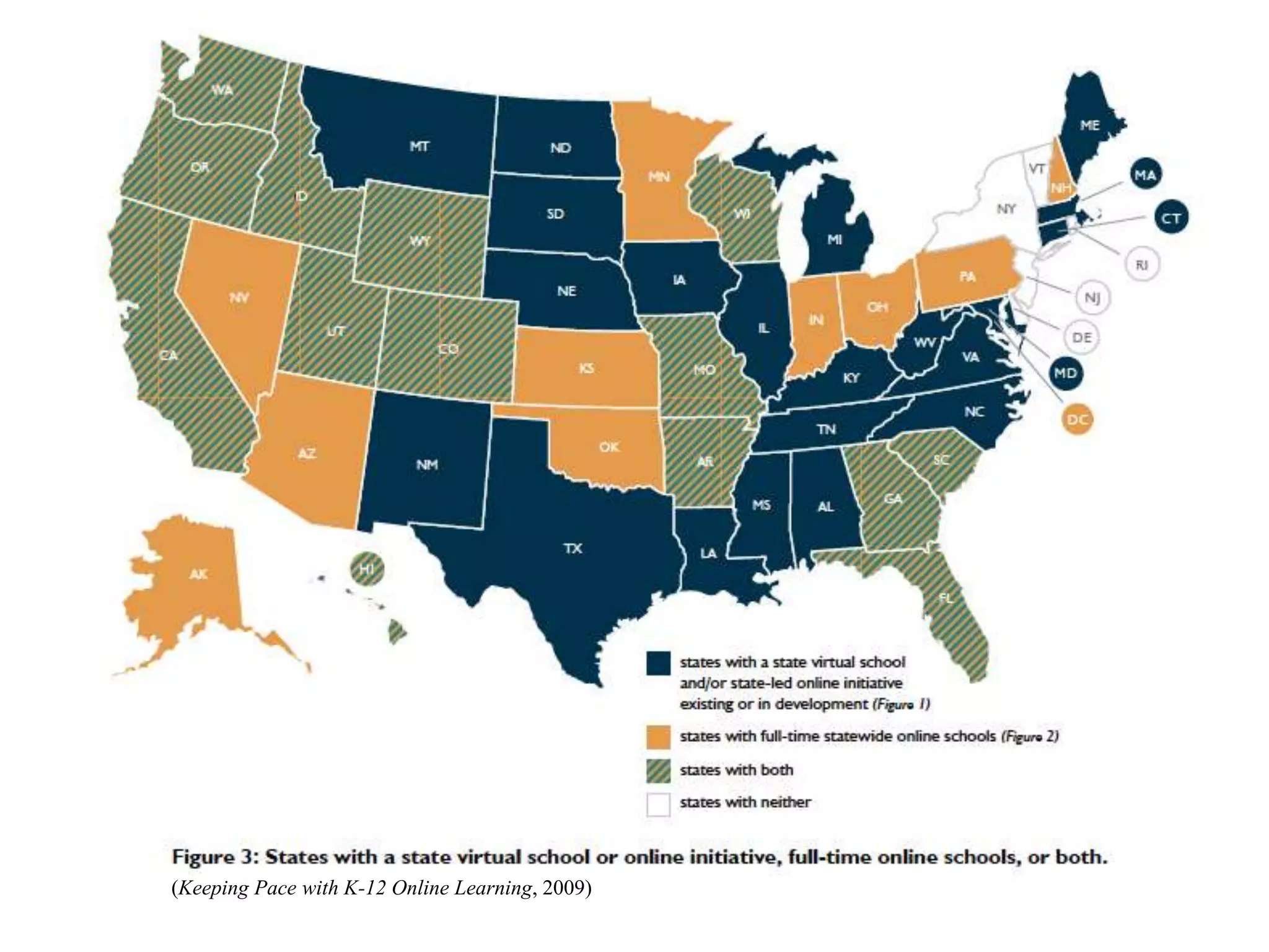 (Keeping Pace with K-12 Online Learning, 2009) 