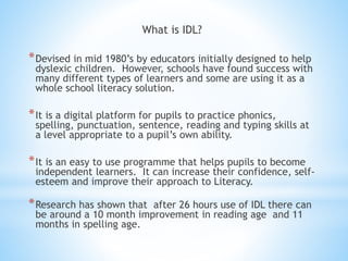 IDL Presentation | PPT
