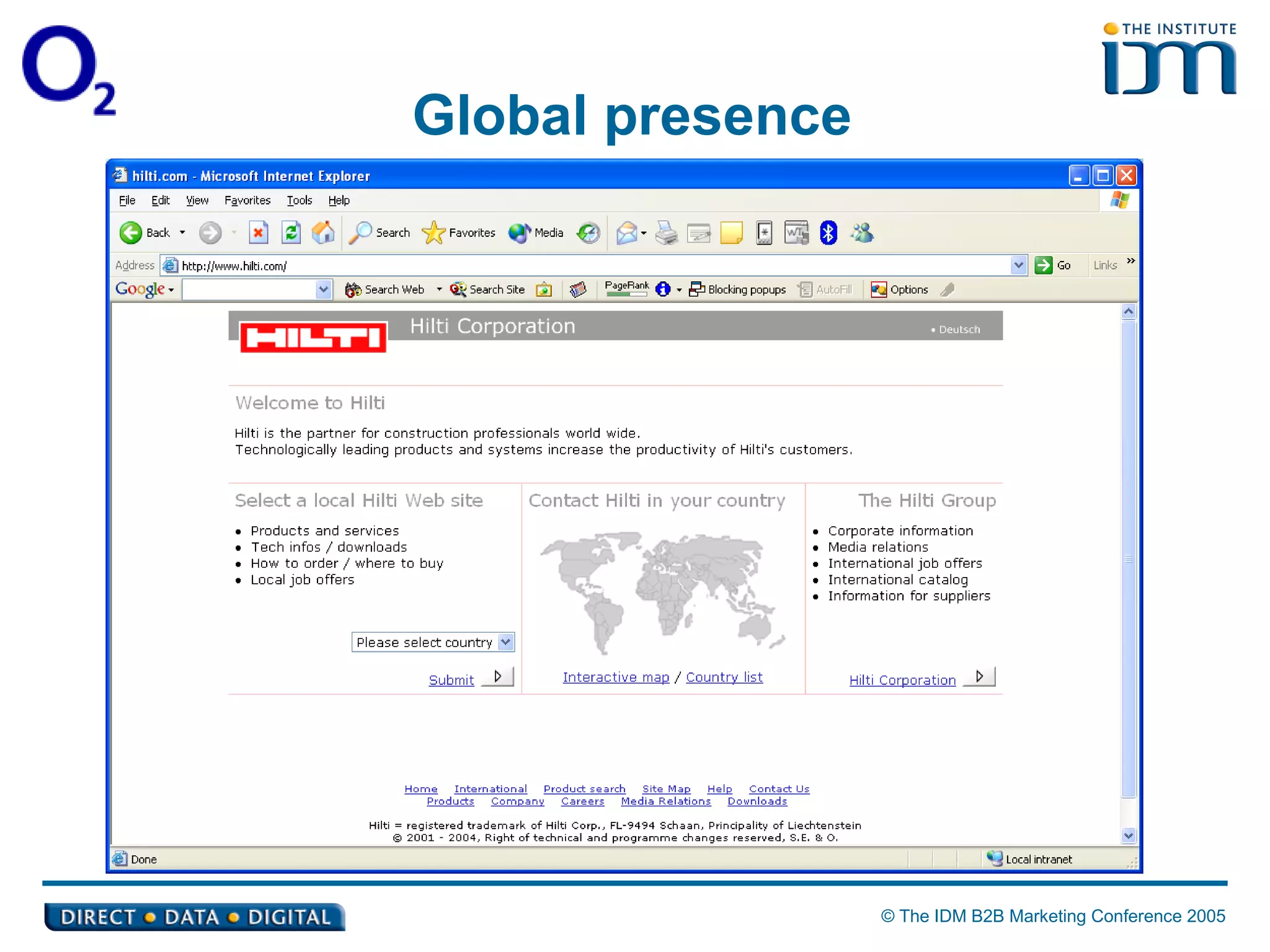 Global presence 