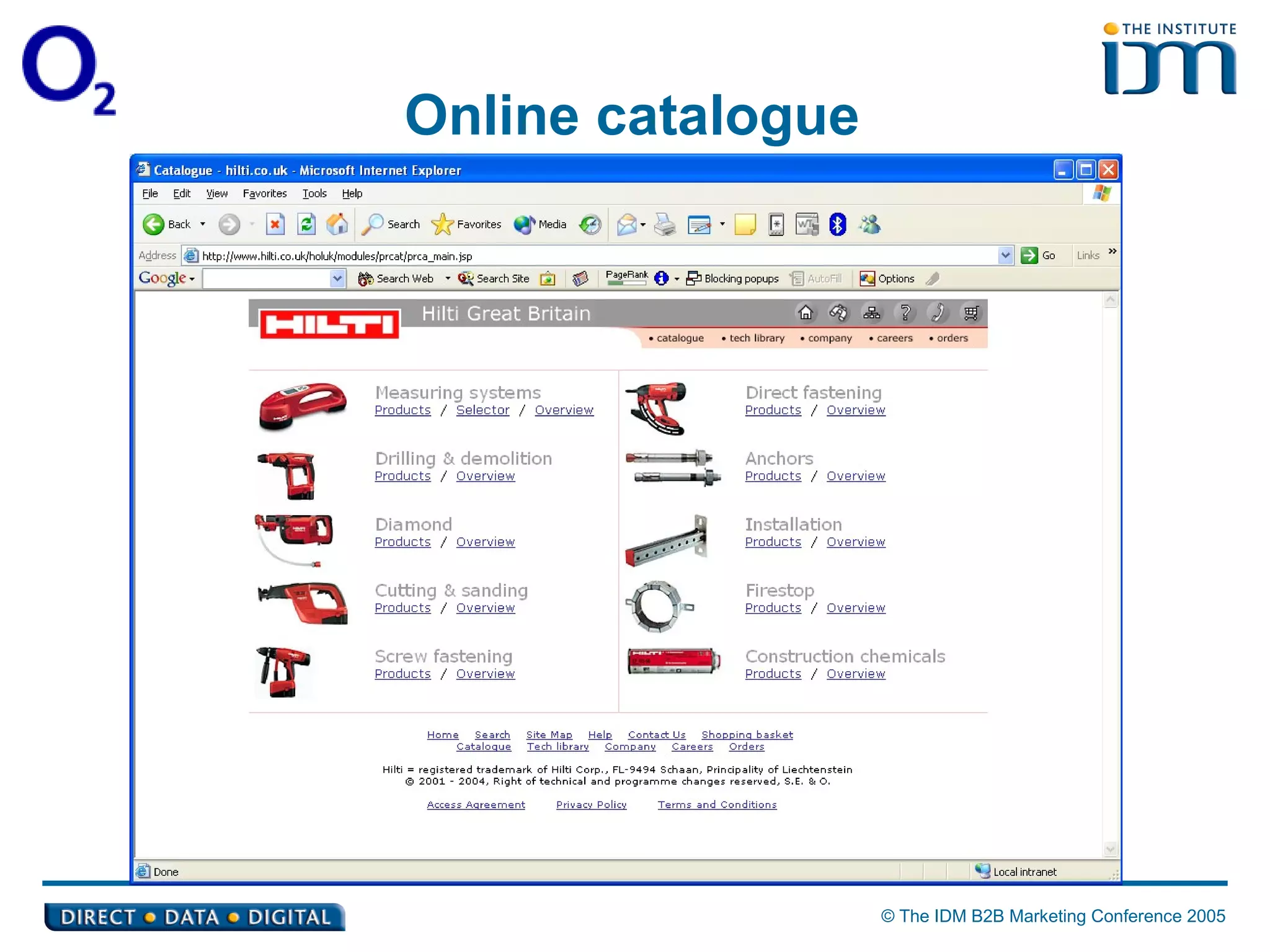 Online catalogue 