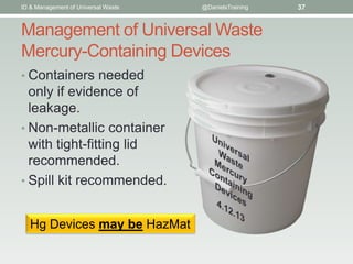 Management of Universal Waste in Iowa & Illinois