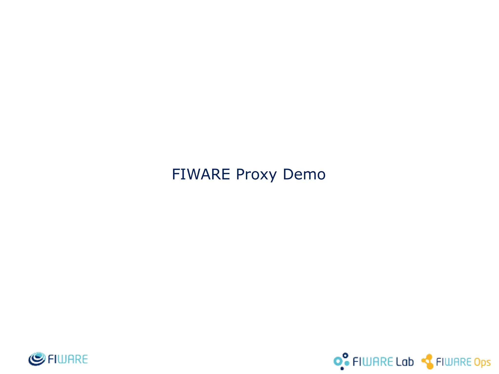 FIWARE Proxy Demo 17 