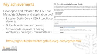 Information and Data Management CoP: Metadata Working Group 