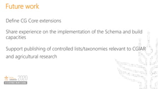 Information and Data Management CoP: Metadata Working Group 