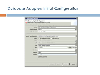 Database Adapter: Initial Configuration 