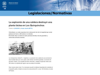 Legislaciones/Normativas
 