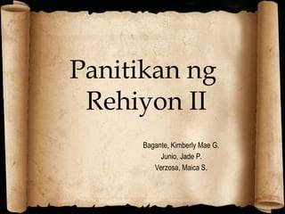 Panitikan ng
Rehiyon II
Bagante, Kimberly Mae G.
Junio, Jade P.
Verzosa, Maica S.
 