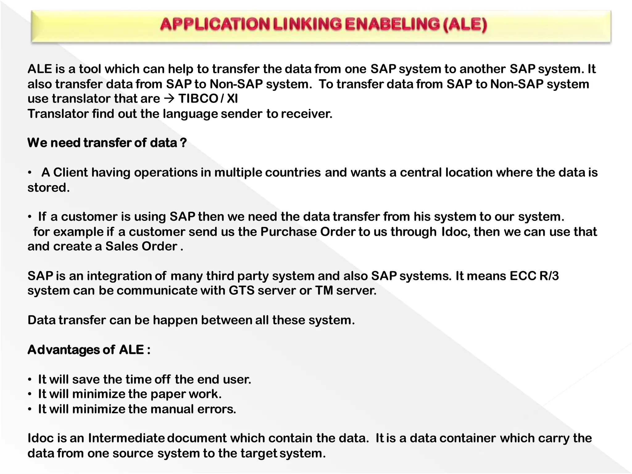 SAP Material management IDoc concept for data migration | PDF
