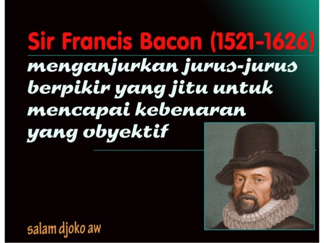 Idola Sesat Francis Bacon Djoko Aw