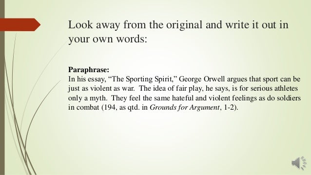 george orwell the sporting spirit essay Please note that the poems and essays on this site are copyright and may not be reproduced without the author's permission george orwell: the sporting spirit, from shooting an elephant and other essays, 1950 10 july 2010 at 09:22. george orwell the sporting spirit essay Please note that the poems and essays on this site are copyright and may not be reproduced without the author's permission george orwell: the sporting spirit, from shooting an elephant and other essays, 1950 10 july 2010 at 09:22.