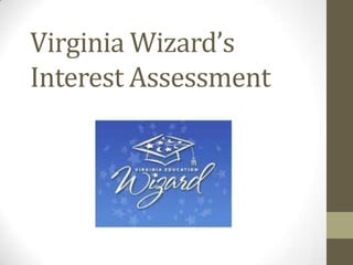 Virginia Wizard’s
Interest Assessment
 