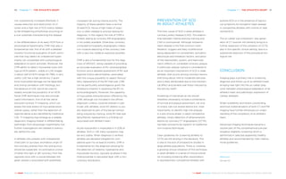 Chapter 7 | THE ATHLETE’S HEART 8180 Chapter 7 | THE ATHLETE’S HEART
THE HEART REVEALED RADIOLOGY IN THE DIAGNOSIS AND MANAGEMENT OF CARDIAC CONDITIONSTHE HEART REVEALED RADIOLOGY IN THE DIAGNOSIS AND MANAGEMENT OF CARDIAC CONDITIONS
non-sustained by increased afterload. It
causes reduction and obstruction of LV
lumen and a high risk of SCD mainly related
to life-threatening arrhythmias occurring on
a scar substrate characterising the disease.
In the differentiation of an early HCM from a
physiological hypertrophy, CMR may play a
fundamental role, first of all with a detailed
morpho-functional evaluation of both ventri-
cles that may detect an unbalanced hyper-
trophy not compatible with a physiological
adaptation to sport activities. Moreover, the
CMR ability to detect myocardial scars with
typical HCM pattern, visible on LGE images
in about half of HCM (range 33–79%), is very
useful. LGE has a high sensitivity (1 gram
focal myocardial damage can be depicted)
and strong correlation with histology, but
the absence of LGE cannot be used to
reliably exclude the possibility of an HCM.
Novel CMR techniques may also provide
useful information, first of all the native
and post-contrast T1-mapping, which can
assess the total extent of myocardial extra-
cellular space, rather than the detection of
regional dense scars identified by traditional
LGE. T1-mapping may emerge as a reliable
diagnostic imaging marker in differentiating
pathologic from physiologic hypertrophy, but
further investigations are needed to eventu-
ally define this role.
In athletes who present with unexplained
chest pain or syncope, anomalous origin of
the coronary arteries from the wrong sinus
should be suspected. An anomalous course
of either the right or left coronary from the
opposite sinus with a course between the
great vessels is associated with potentially
increased risk during intense activity. The
majority of these patients have a normal
12-lead ECG, hence a high index of suspi-
cion is often needed to prompt testing for
diagnosis. In this regard, the role of CMR is
limited, seeing as coronary MR angiography
is not widely available. Otherwise, coronary
computed tomography angiography makes
non-invasive depicting of the coronary tree
with a very low radiation exposure possible.
CMR is also a fundamental tool for the diag-
nosis of ARVD/C, being capable of providing
an accurate evaluation of RV volumes/global
function and a detailed assessment of RV wall
regional motion abnormalities, associated
with the unique possibility to detect fibrous/
fatty replacement of the RV free wall. CMR
can be particularly advantageous given the
limitations inherent in assessing the RV on
echocardiography. Moreover, the capability
of myocardial characterisation offered by the
CMR, although not included in the official
diagnostic criteria, could be relevant in par-
ticular with athletes, since RV dilation is usu-
ally observed as part of the benign remod-
elling induced by training, while RV free wall
fatty/fibrotic replacement is a finding not
associated with athlete’s heart.
Acute myocarditis is implicated in 5–22% of
athletes’ SCD in <35. Early symptoms may
be very subtle. When diagnosis is verified,
athletes are declared ineligible for com-
petitive sport for at least 6 months. CMR is
fundamental for the diagnosis allowing for
the detection of oedema, hyperaemia and
myocardial necrosis, typically localised in the
midmyocardial or epicardial layer with a non-
coronary distribution.
PREVENTION OF SCD
IN ADULT ATHLETES
The main cause of SCD in adult athletes is
coronary artery disease (CAD). The relation-
ship between intense exercise training and
CAD is controversial. Although ischaemic
heart disease is the final common mani-
festation, triggers are likely multifactorial
being dependent on sympathetic activation,
electrolyte and metabolic factors, activation
of the haemostatic system, and haemody-
namic effects on vulnerable coronary plaque.
In particular, plaque rupture is considered to
be an important mechanism of SCD in older
athletes, that occurs among coronary lesions
that bring about mild to moderate stenoses
and is likely attributable due to the mechani-
cal effect and parietal wall stress induced by
the activity itself5
.
Screening of individuals at risk should
therefore necessarily include a combination
of luminal and plaque assessment, not only
to simply rule-out severe lesions but, most
importantly, to identify high-risk plaques
in a pre-clinical phase. In adult competitive
athletes, timely detection of atherosclerotic
lesions by coronary CT angiography (CCTA)
has been proved to be superior to traditional
non-invasive techniques.
Clear guidelines for screening athletes to
CCTA are still lacking in the literature. This
is due to the lack of prospective studies in
large athlete populations. There is, however,
a growing clinical utilisation of this technique
in adult athletes in a series of clinical scenar-
ios including screening after resuscitation,
in asymptomatic competitive athletes with
positive ECG or in the presence of equivo-
cal symptoms for ischaemic heart disease
in competitive athletes with normal or near
normal ECG.
The so-called ‘sub-millisievert’ new gener-
ation of CT scanner will certainly bring to a
further expansion of the utilisation of CCTA
also in this specific clinical setting, due to a
substantial reduction of the procedural bio-
logical risk.
CONCLUSION
Imaging plays a primary role in screening,
diagnosis and follow-up of an athlete’s heart,
bringing new light into the so-called ‘grey
zone’ between physiological adaptation of an
athlete’s heart and pathologic expression of
cardiac diseases.
Wider availability and recent outstanding
technical implementation of both CT and MR
imaging have further enhanced our under-
standing of the complexity of an athlete’s
heart.
Advanced imaging techniques became a
routine part of the comprehensive pre-par-
ticipation eligibility screening which is
performed in selected apparently healthy
athletes and recommended by main interna-
tional guidelines.
References
See page 232
 